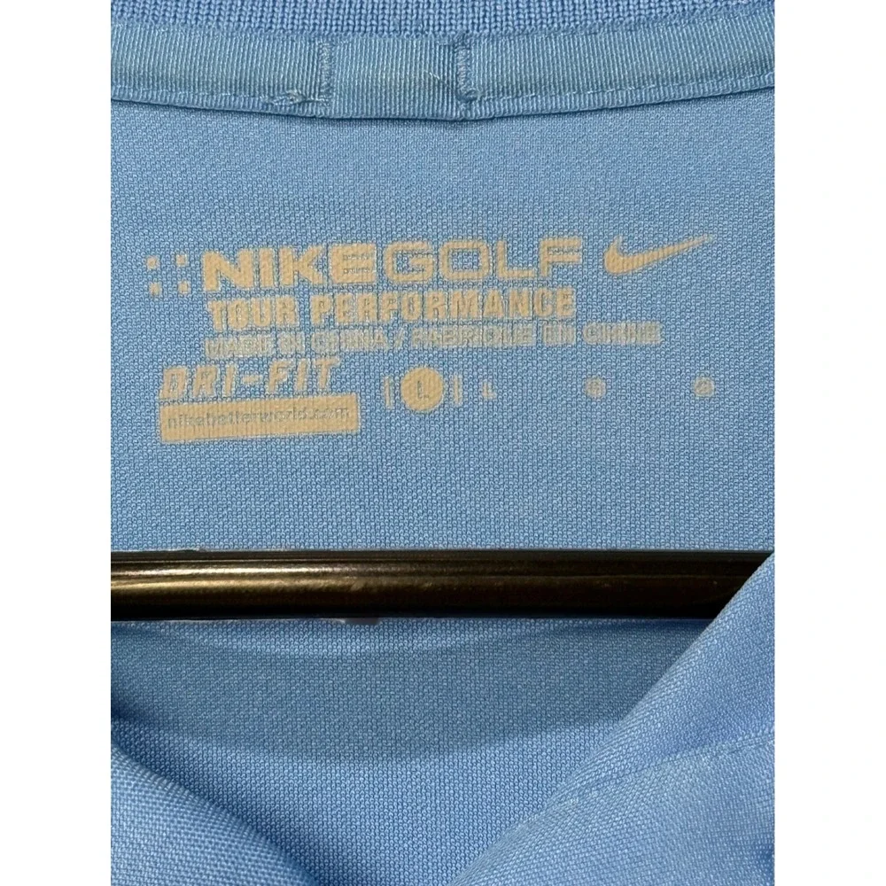 Nike‎ Golf Dri-FIT Polo Shirt Blue Mens Large Tour Performance